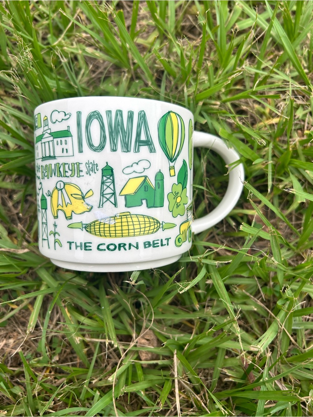 Starbucks Iowa Been There Series 14 oz Coffee Mug Hawkeye State Corn Belt Cup